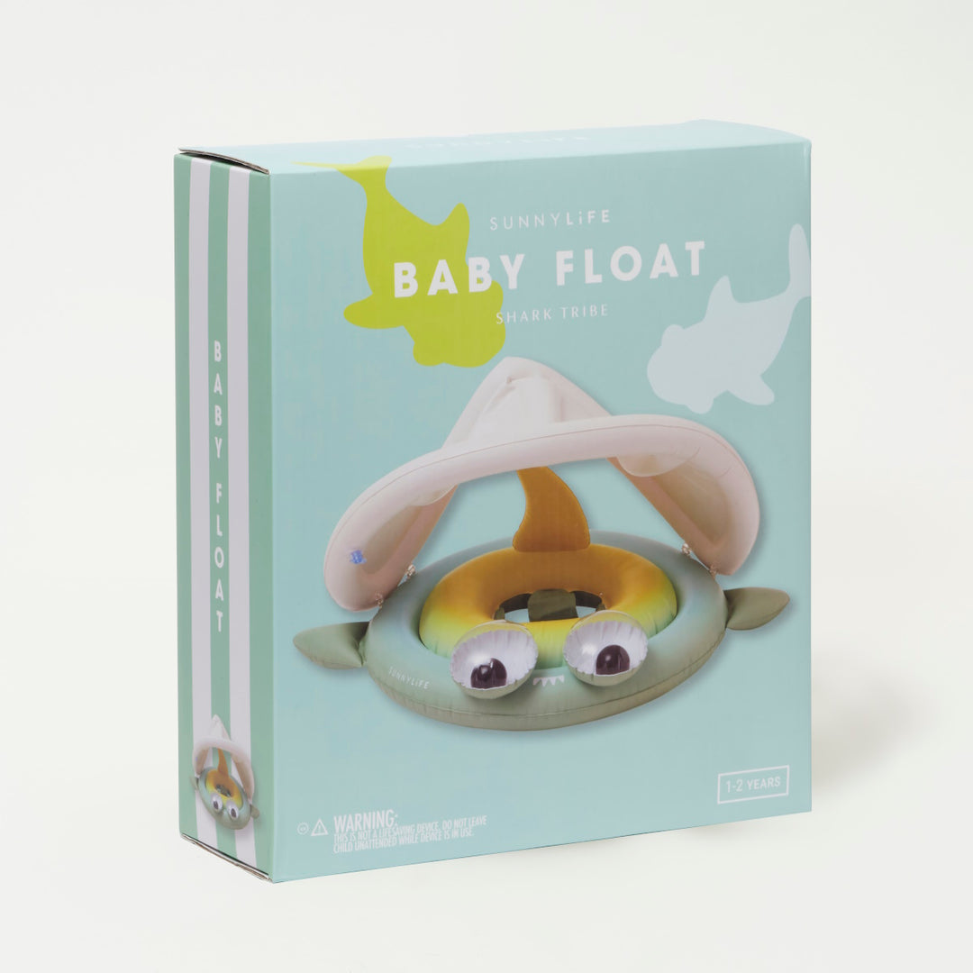 Sunnylife Baby Float Shark Tribe Khaki