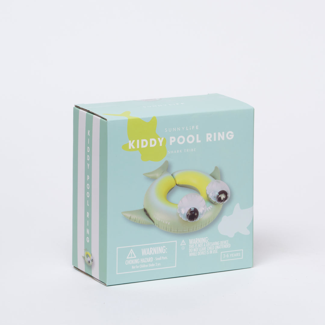 Sunnylife Kiddy Pool Ring Shark Tribe Khaki