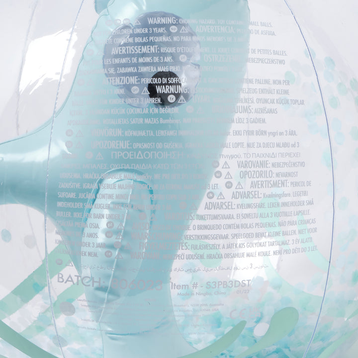 Sunnylife 3D Inflatable Beach Ball Shark Tribe Khaki