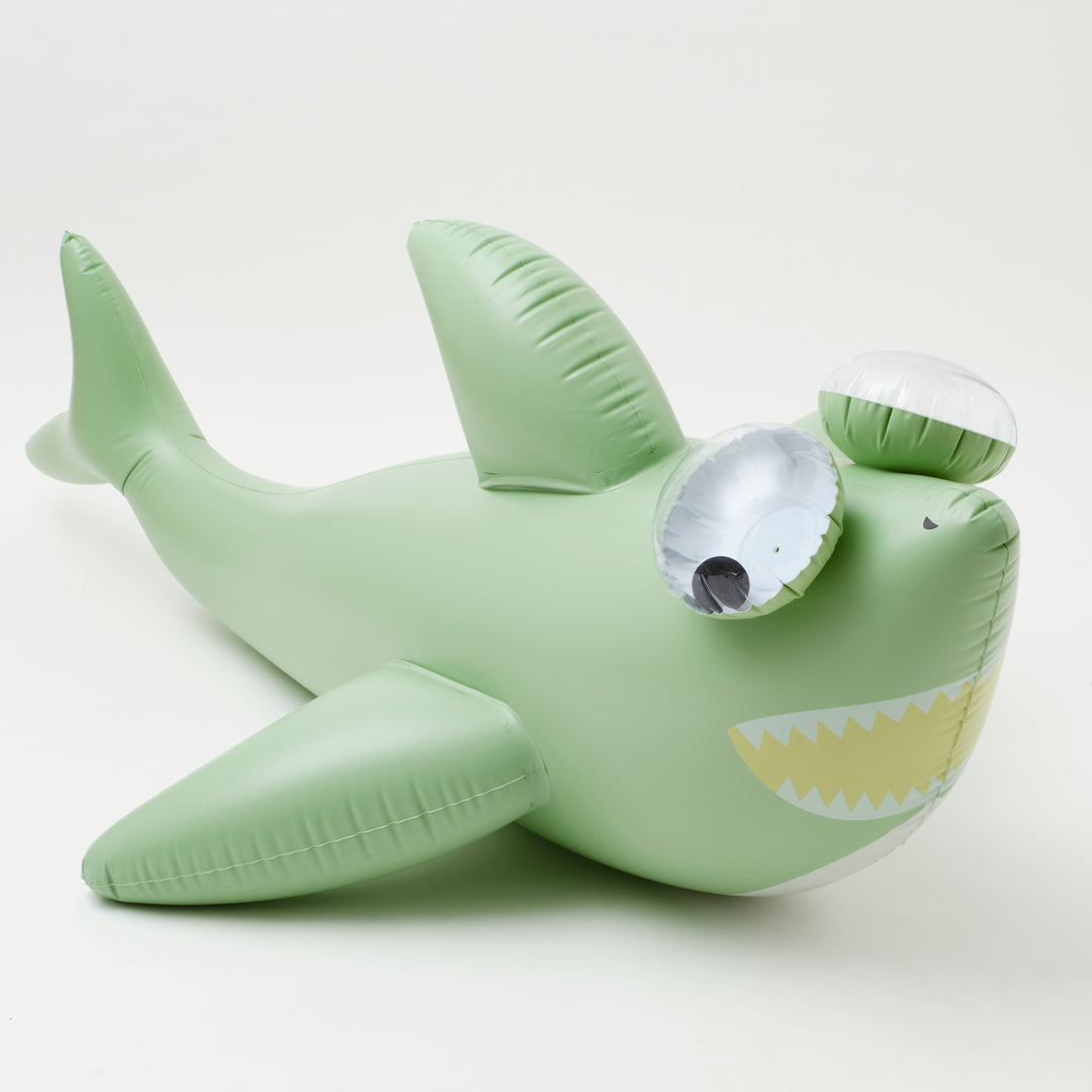 Sunnylife Inflatable Giant Sprinkler Shark Tribe Khaki