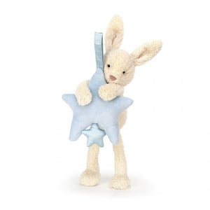 Jellycat Star Bunny Blue Musical Pull (SB4BMP)