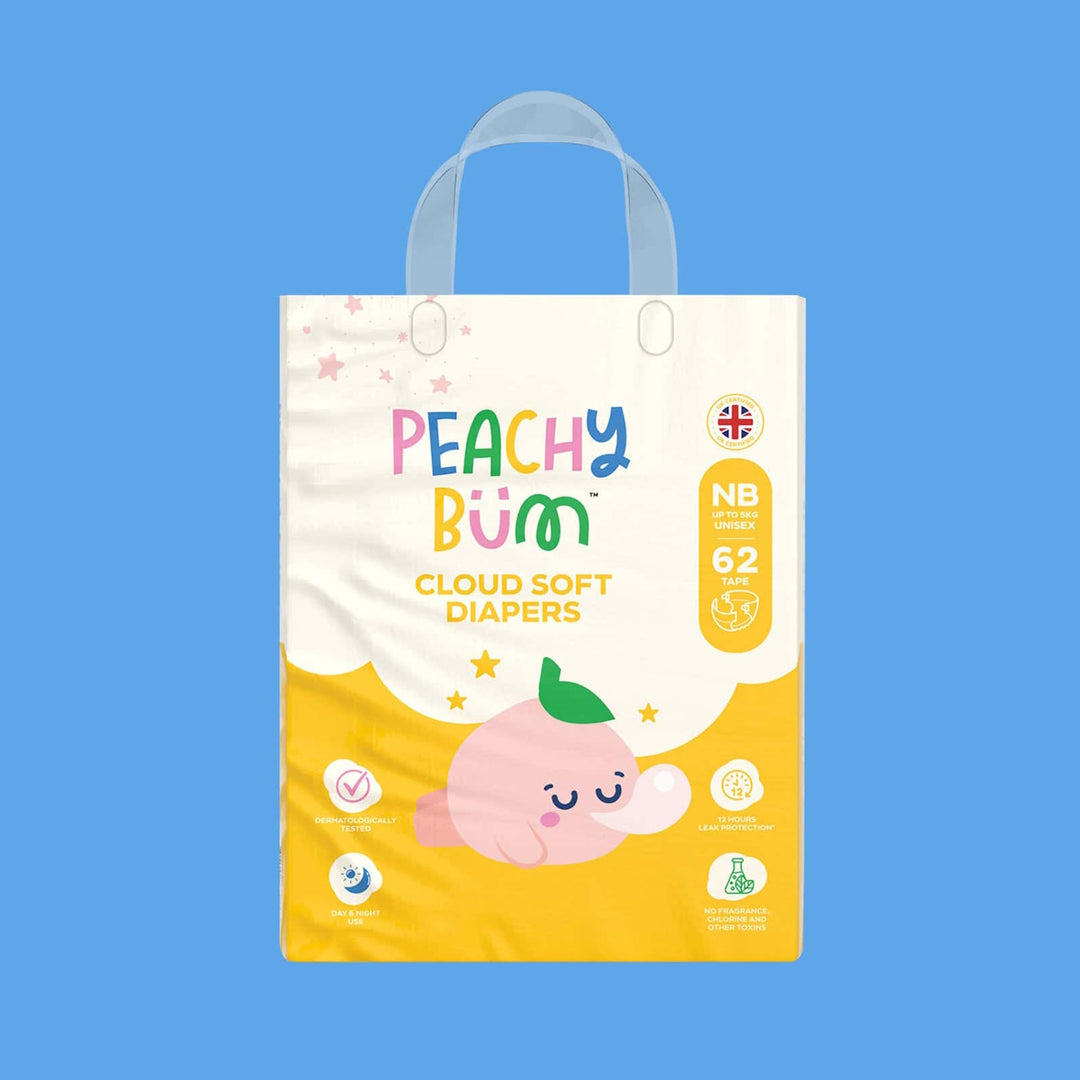 Peach Bum Cloud Soft Tape Diaper
