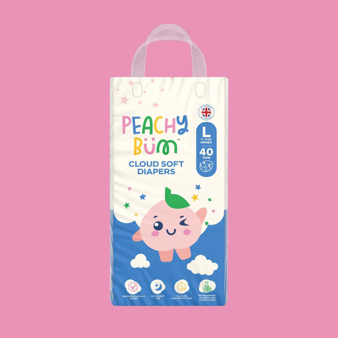 Peach Bum Cloud Soft Tape Diaper