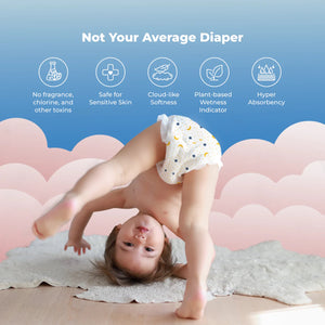 Peach Bum Cloud Soft Tape Diaper