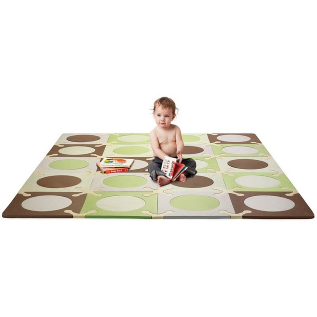 Skip Hop Playspot Foam Floor Tiles - Green/Brown