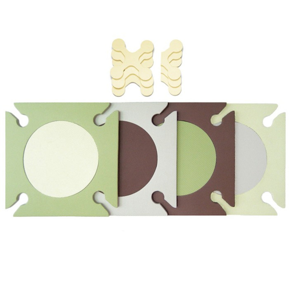 Skip Hop Playspot Foam Floor Tiles - Green/Brown
