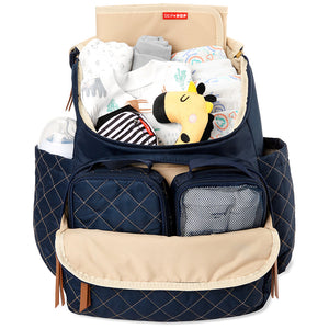 Skip Hop Forma Nappy Bag Backpack - packed interior