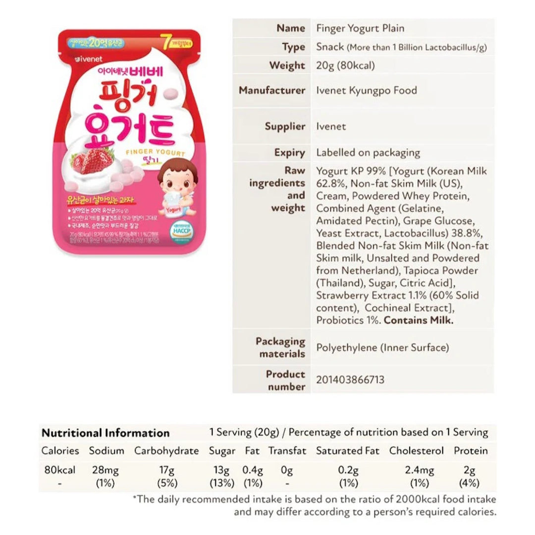 Ivenet Finger Yogurt 20g