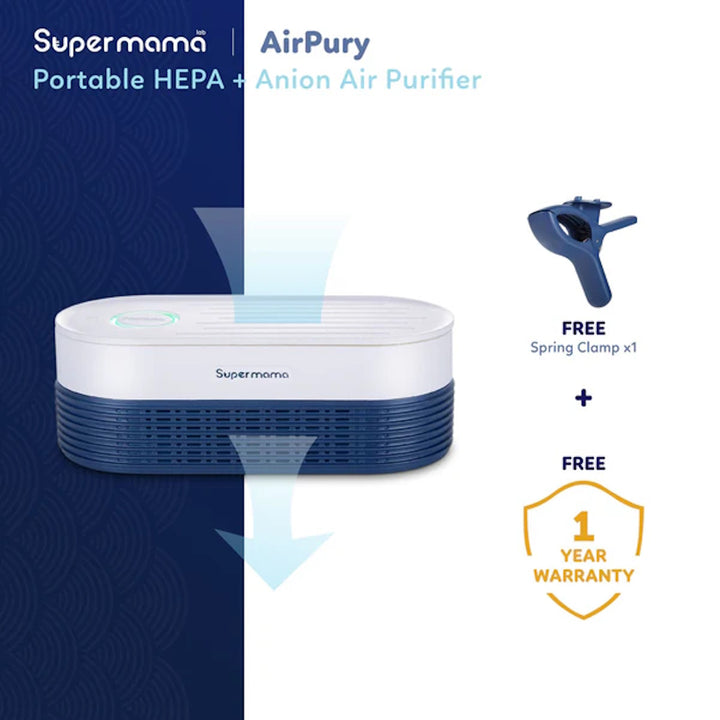 Supermama AirPury | Portable Air Purifier