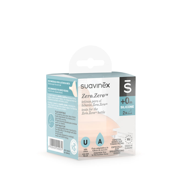 Suavinex Zero Zero Silicone Teat x 2