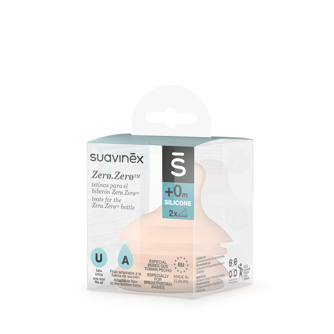 Suavinex Zero Zero Silicone Teat x 2