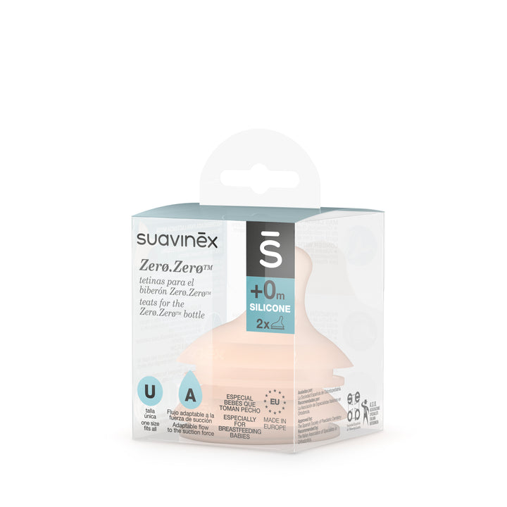 Suavinex Zero Zero Silicone Teat x 2