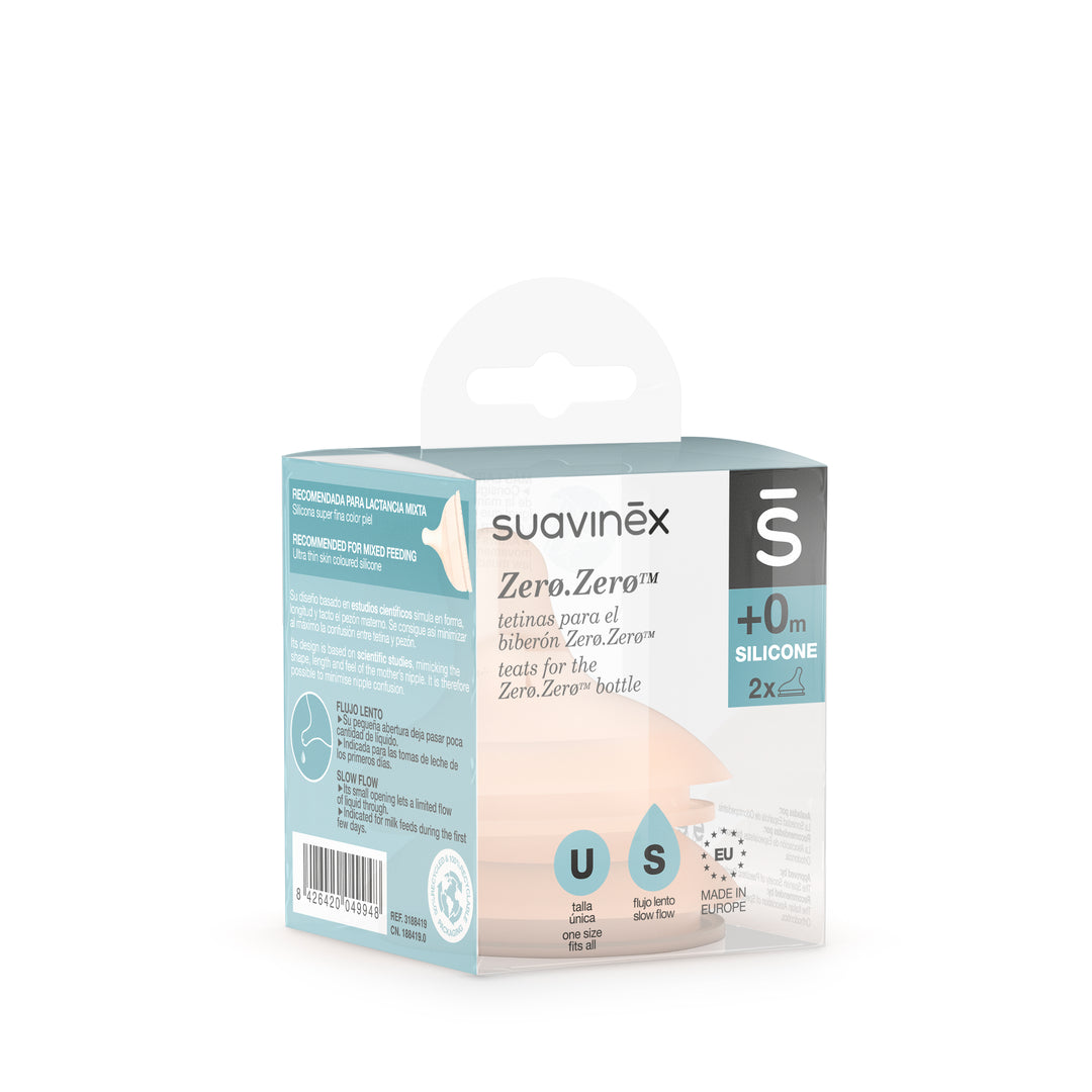 Suavinex Zero Zero Silicone Teat x 2