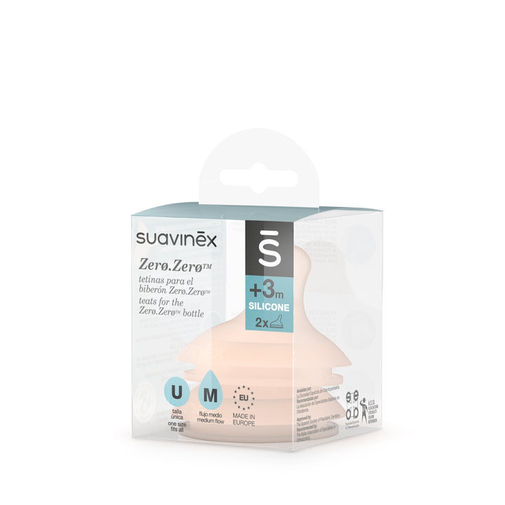 Suavinex Zero Zero Silicone Teat x 2