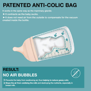 Suavinex Zero Zero Anti Colic Bottle 270ml - Medium Flow 3M+