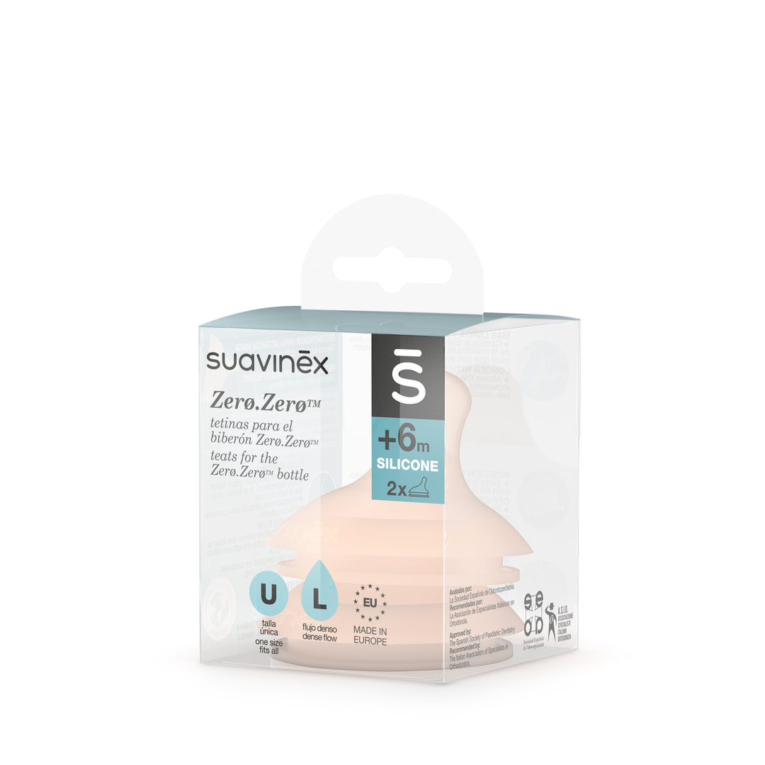 Suavinex Zero Zero Silicone Teat x 2