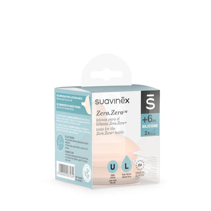 Suavinex Zero Zero Silicone Teat x 2