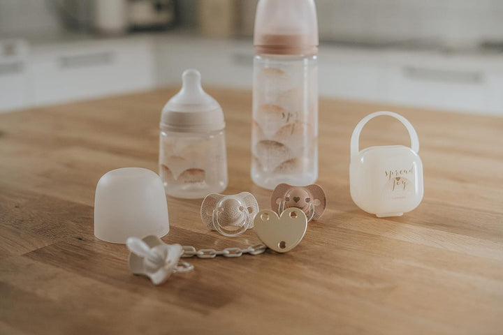 Suavinex Jewel Chain Soother Clip Heart - Spread Joy Golden