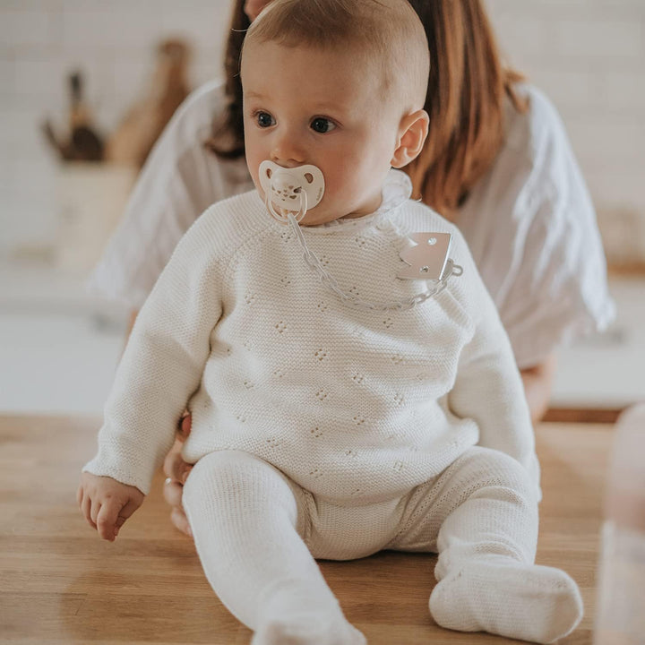 Suavinex Jewel Chain Soother Clip Crown - Spread Joy Silver