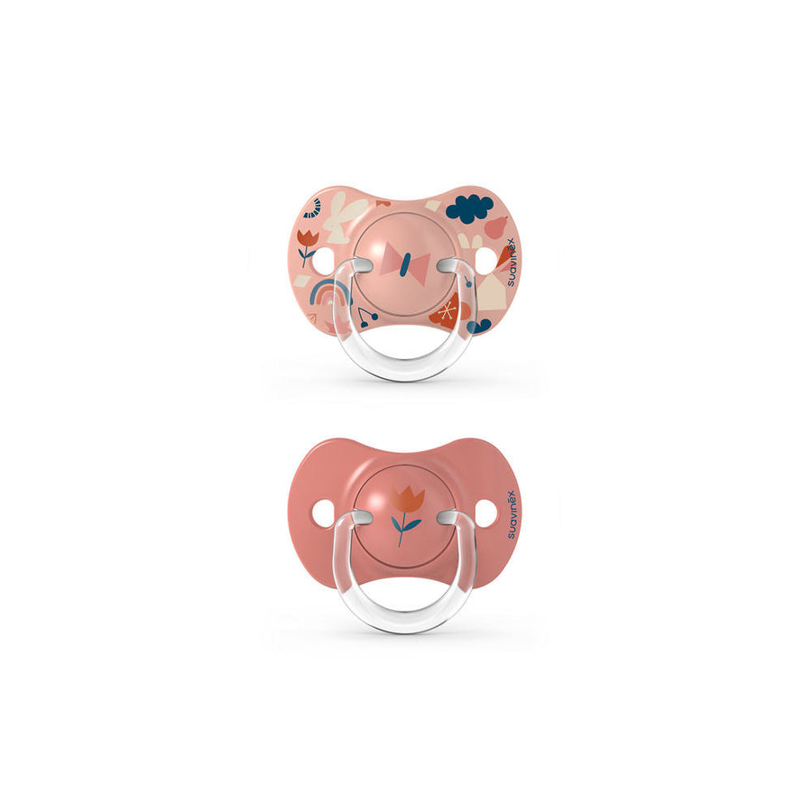 Suavinex Forest SX Pro soother 6-18 months, pack of 2, pink