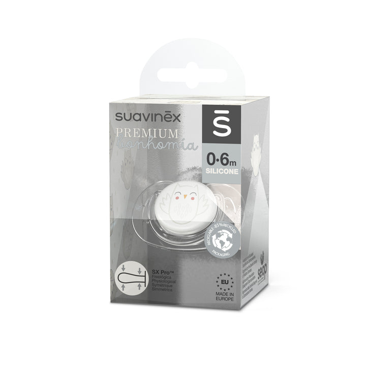 Suavinex Premium Soother with SX Pro Physiological Silicone Teat 0-6M