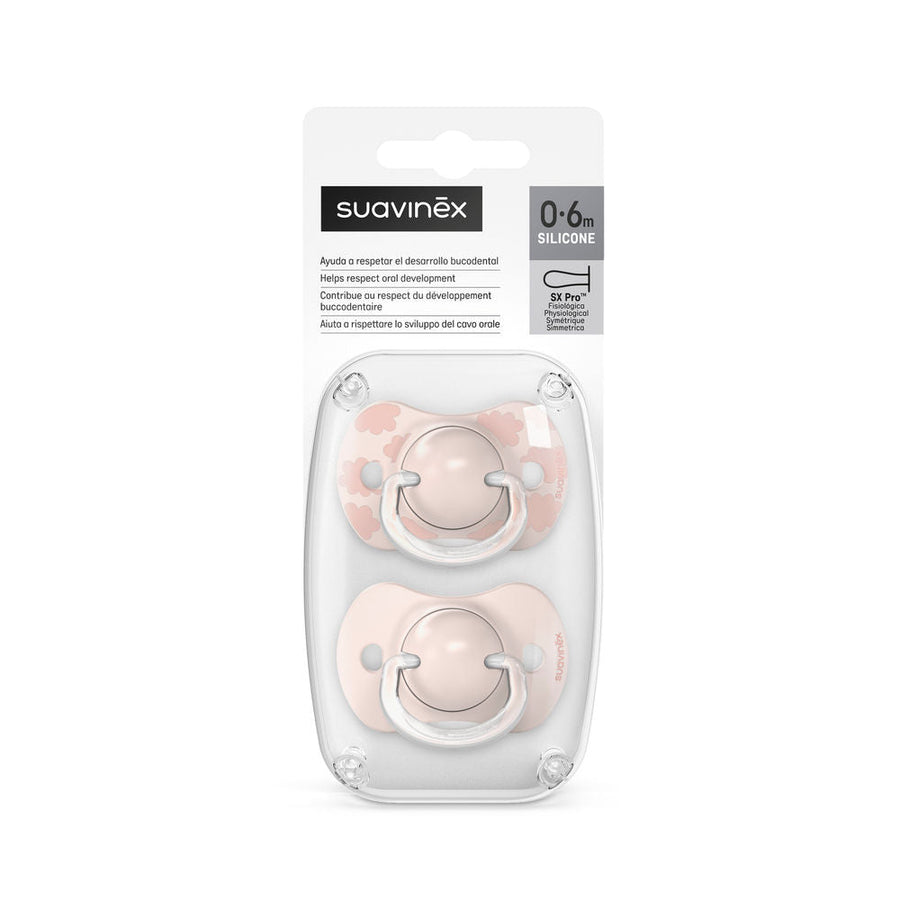 Suavinex Dreams SX Pro Soother 0-6 Months 2 Pack - Pink