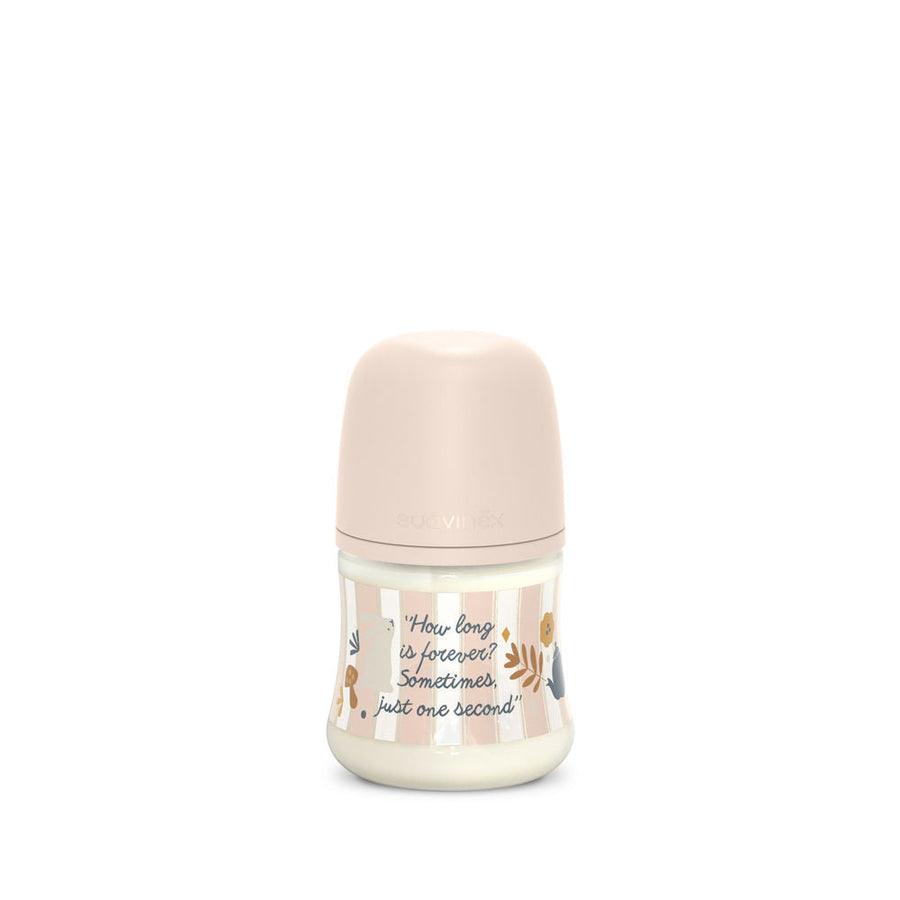 Suavinex Wonderland 150 ml bottle, SX Pro S slow flow, Strips Pink