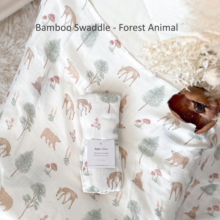 Kays + Kins 100% Bamboo Swaddle