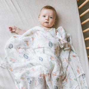 KAYS + KINS Bamboo Swaddle - Marine Fish