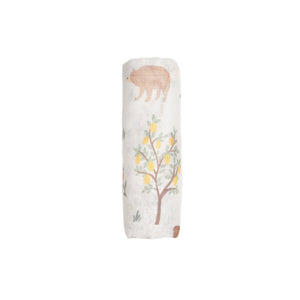 KAYS + KINS Bamboo Swaddle - Woodland Citrus