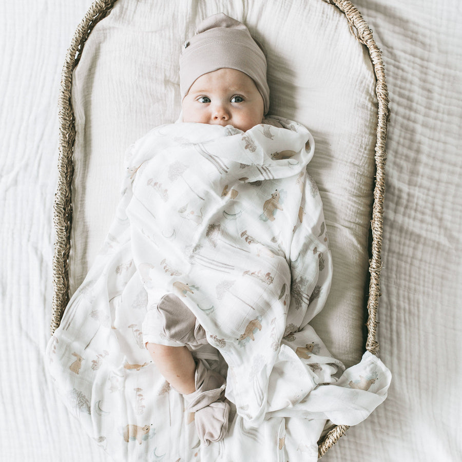 KAYS + KINS Bamboo Swaddle - Moonlit Whimsy