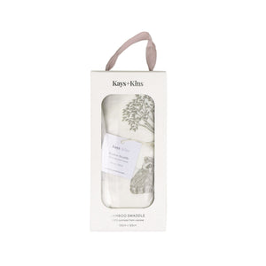 KAYS + KINS Bamboo Swaddle - Woodland