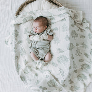 KAYS + KINS Bamboo Swaddle - Woodland