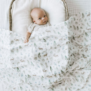 KAYS + KINS Bamboo Swaddle - Whimsical Forest