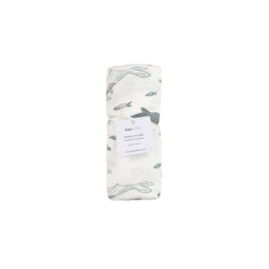 KAYS + KINS Bamboo Swaddle - Whale Song