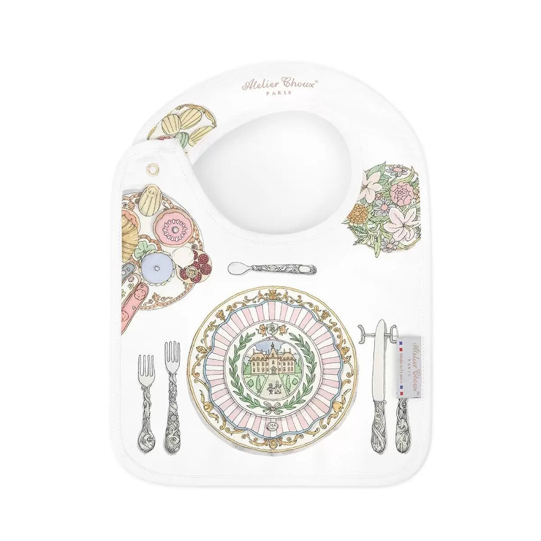 Atelier Satin Bib - Bon Appetit