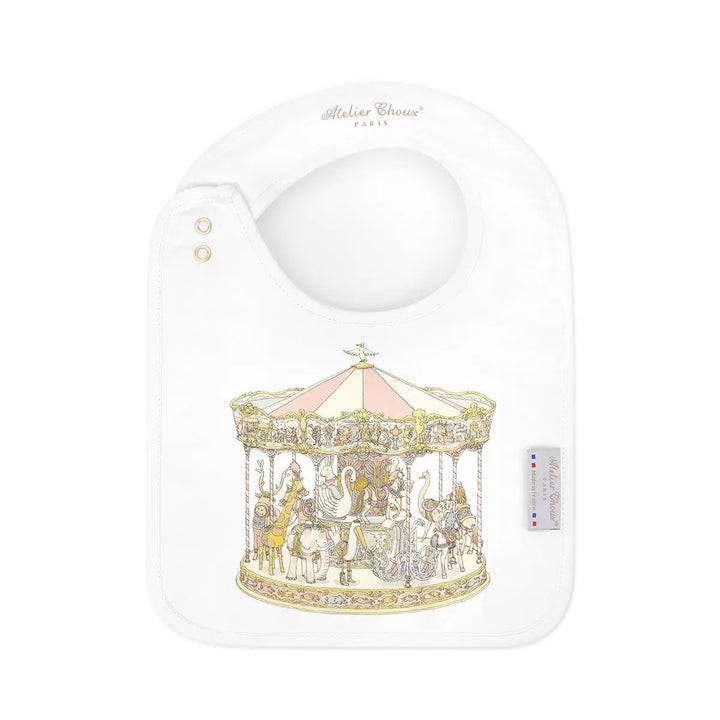 Atelier Satin Bib - Carousel Pink