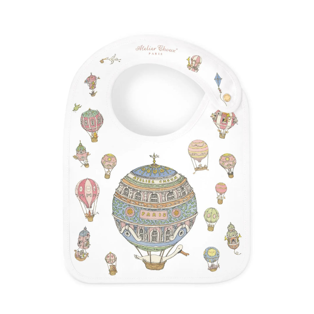 Atelier Satin bib – Hot Air Ballons
