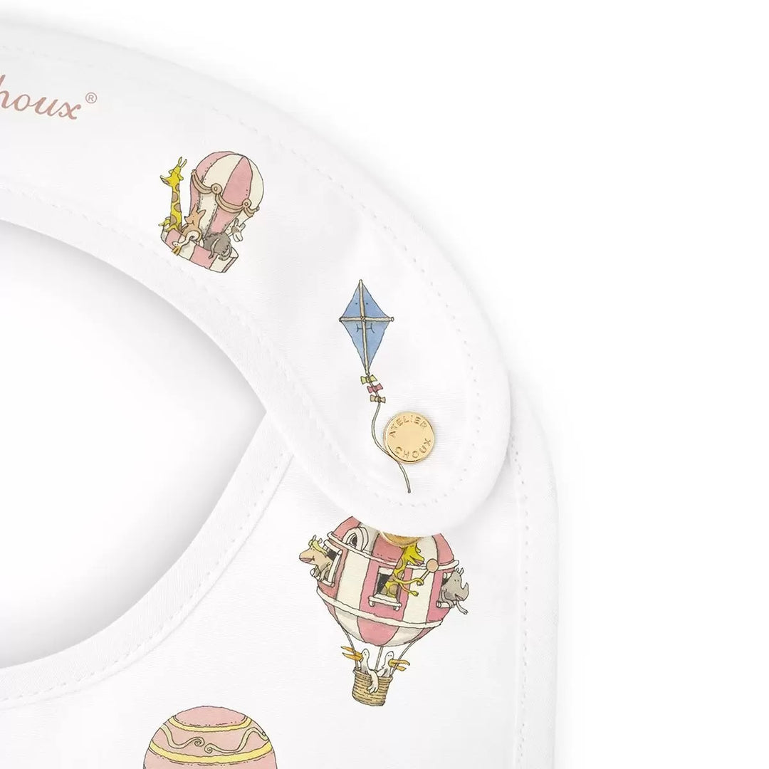 Atelier Satin bib – Hot Air Ballons