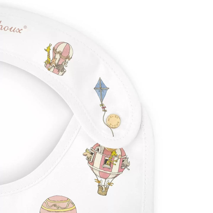 Atelier Satin bib – Hot Air Ballons