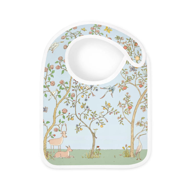 Atelier Satin bib – In Bloom Blue