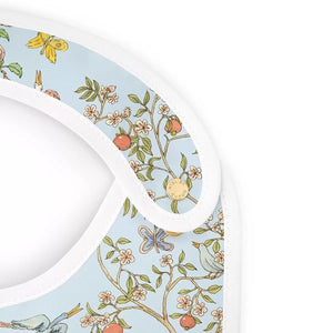 Atelier Satin bib – In Bloom Blue