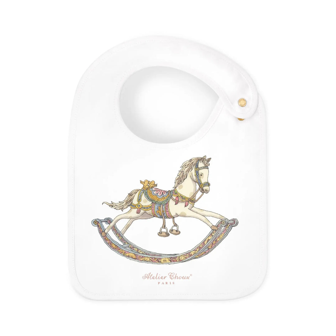 Atelier Satin Bib - Rocking Horse