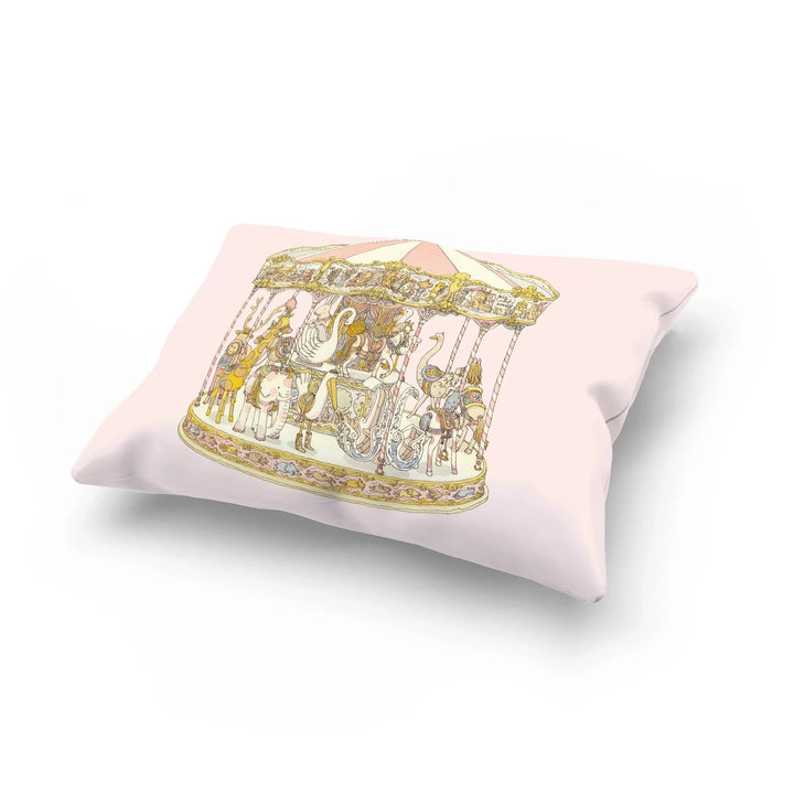 Atelier Satin Cushion - Carousel Pink