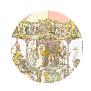 Atelier Satin Cushion - Carousel Pink
