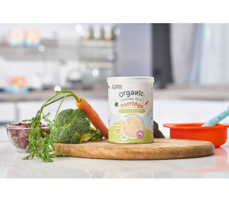Mama Cooks Organic Baby Porridge Brown Jasmine Rice 180g
