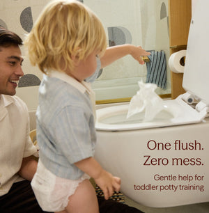 Hoppi Silky Flush Flushable Baby Wipes