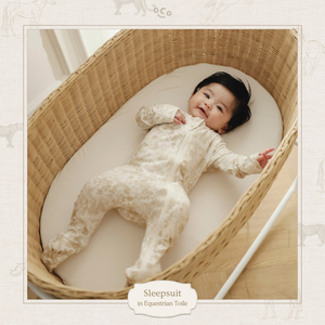 Cosoco Kids Sleepsuit - Equestrian Toile