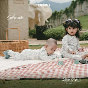Koobicles Sleepsuit TENCEL™ "Road Trip" in Blush Gear