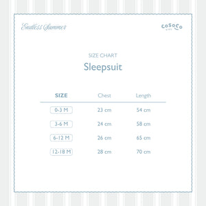 Cosoco Kids Sleepsuit - Coastal Blue